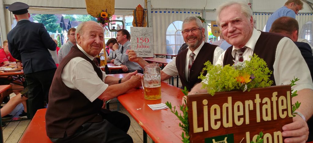 Liedertafel Isen auf der 150-Jahr Feier der Feuerwehr Isen